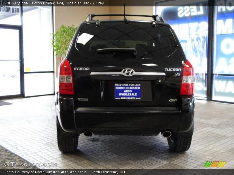 Obsidian Black / Gray 2006 Hyundai Tucson Limited 4x4