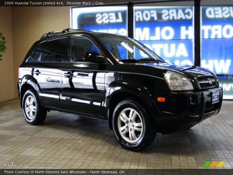 Obsidian Black / Gray 2006 Hyundai Tucson Limited 4x4
