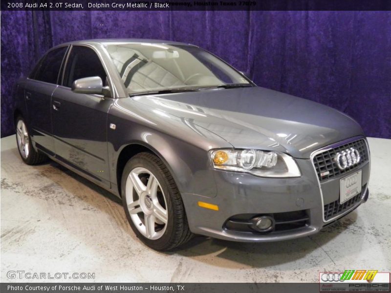 Dolphin Grey Metallic / Black 2008 Audi A4 2.0T Sedan