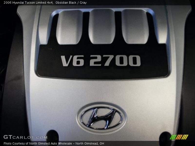 Obsidian Black / Gray 2006 Hyundai Tucson Limited 4x4