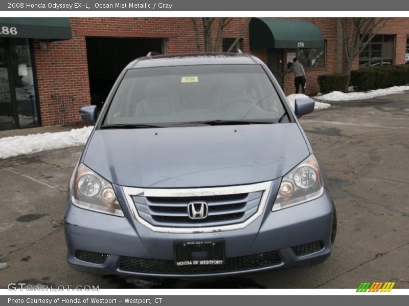 Ocean Mist Metallic / Gray 2008 Honda Odyssey EX-L