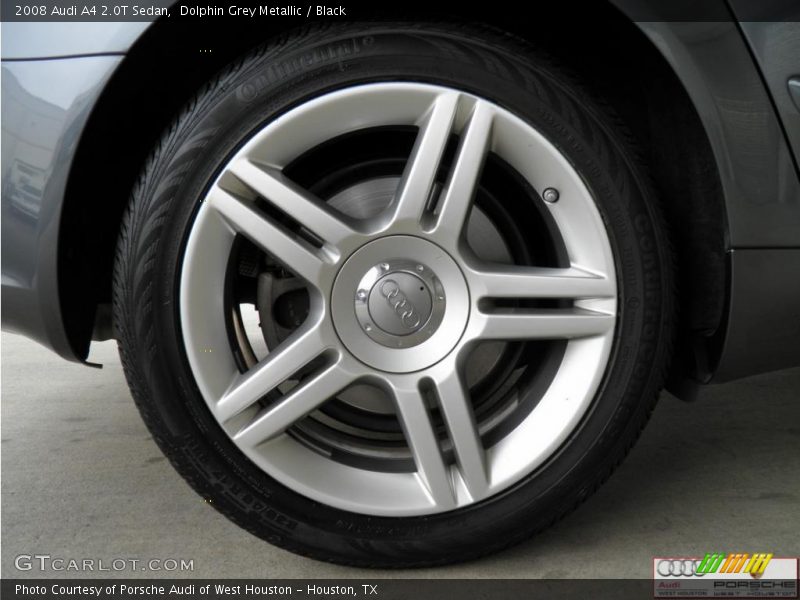 Dolphin Grey Metallic / Black 2008 Audi A4 2.0T Sedan