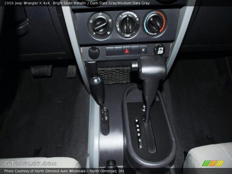 Bright Silver Metallic / Dark Slate Gray/Medium Slate Gray 2009 Jeep Wrangler X 4x4