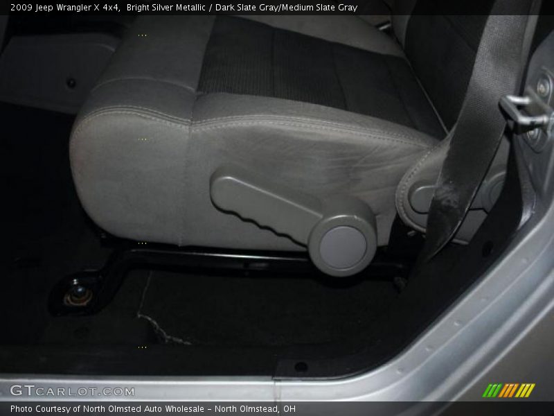 Bright Silver Metallic / Dark Slate Gray/Medium Slate Gray 2009 Jeep Wrangler X 4x4