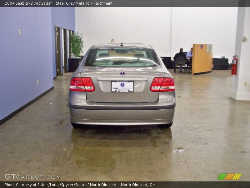 Steel Gray Metallic / Parchment 2004 Saab 9-3 Arc Sedan