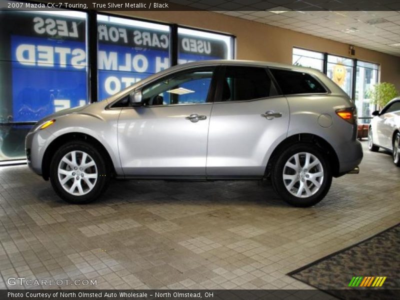 True Silver Metallic / Black 2007 Mazda CX-7 Touring