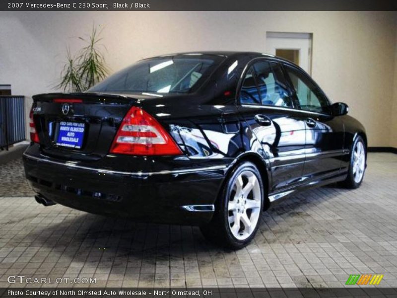 Black / Black 2007 Mercedes-Benz C 230 Sport