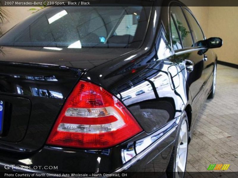 Black / Black 2007 Mercedes-Benz C 230 Sport