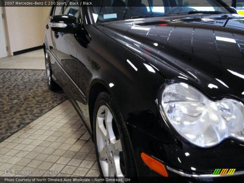 Black / Black 2007 Mercedes-Benz C 230 Sport
