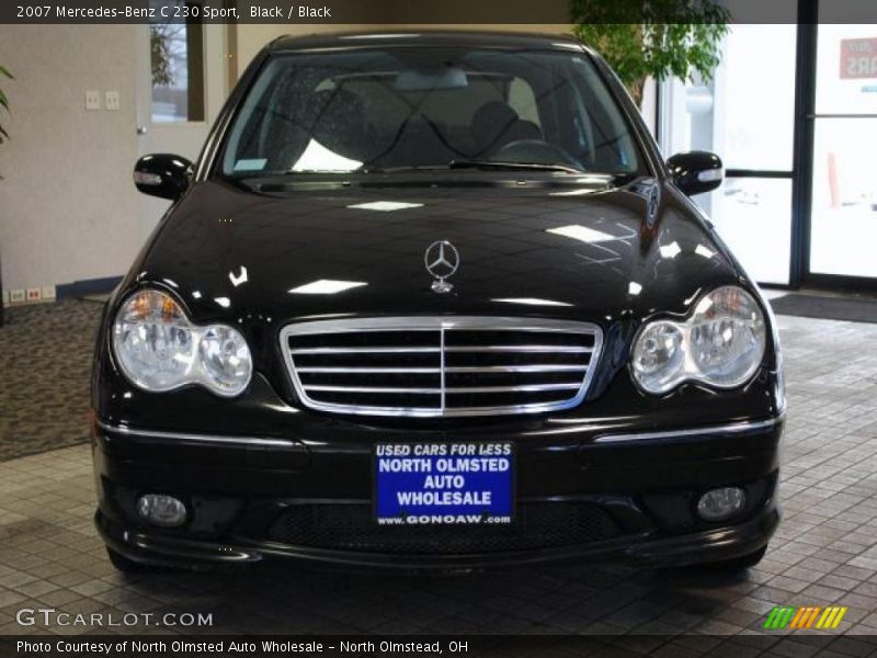 Black / Black 2007 Mercedes-Benz C 230 Sport