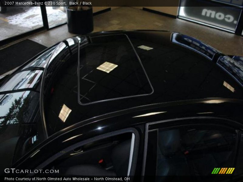 Black / Black 2007 Mercedes-Benz C 230 Sport