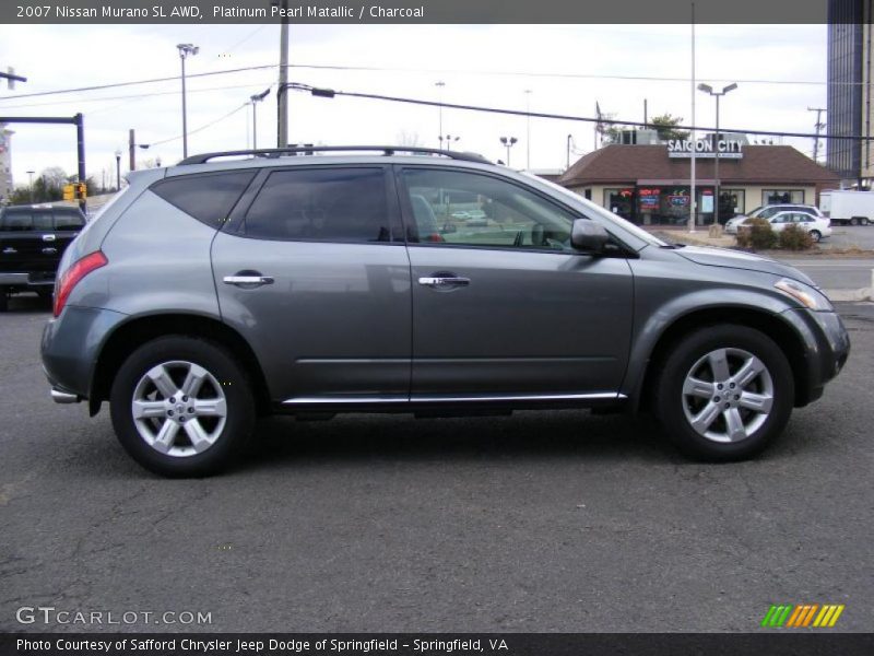 Platinum Pearl Matallic / Charcoal 2007 Nissan Murano SL AWD