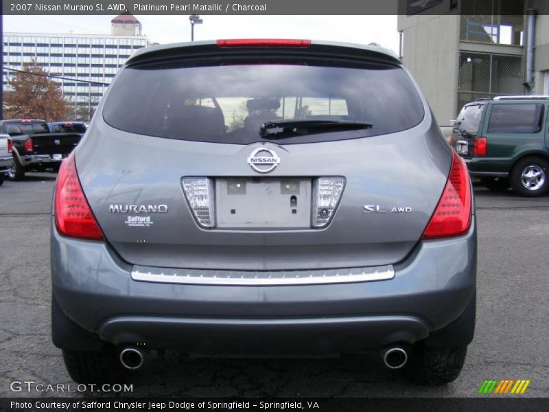 Platinum Pearl Matallic / Charcoal 2007 Nissan Murano SL AWD