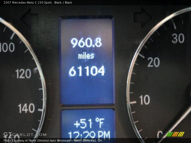 Black / Black 2007 Mercedes-Benz C 230 Sport