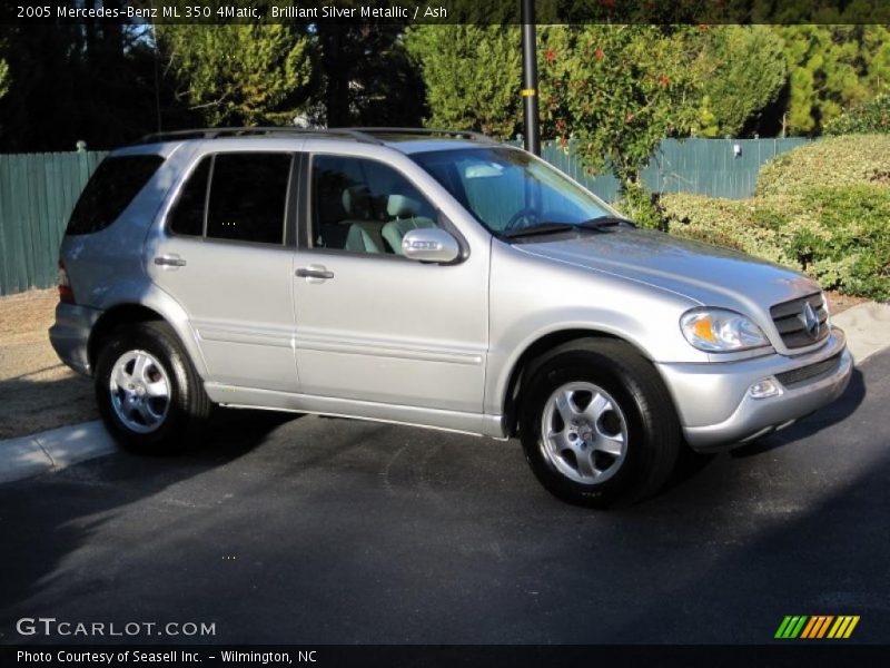Brilliant Silver Metallic / Ash 2005 Mercedes-Benz ML 350 4Matic
