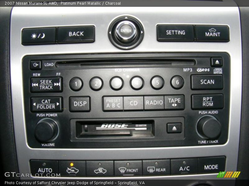 Platinum Pearl Matallic / Charcoal 2007 Nissan Murano SL AWD