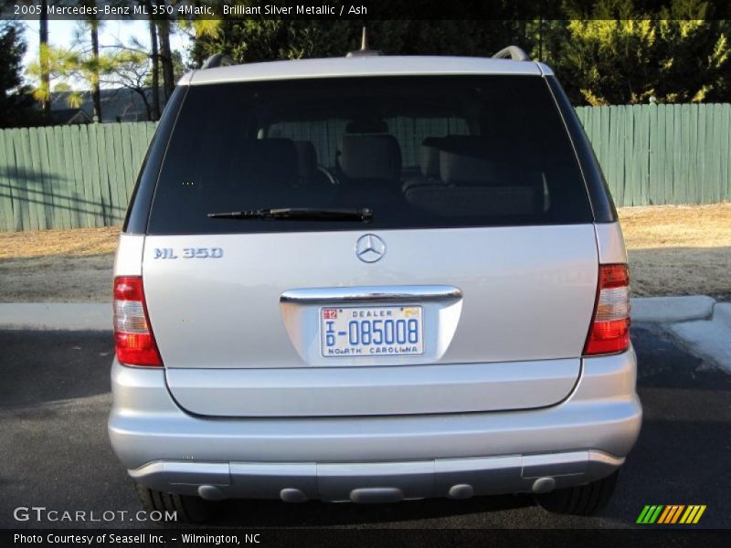Brilliant Silver Metallic / Ash 2005 Mercedes-Benz ML 350 4Matic
