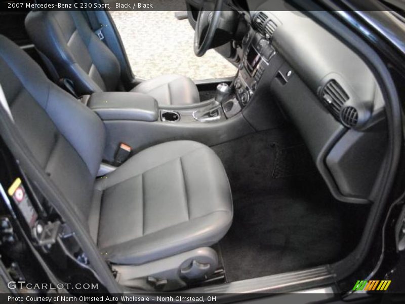Black / Black 2007 Mercedes-Benz C 230 Sport
