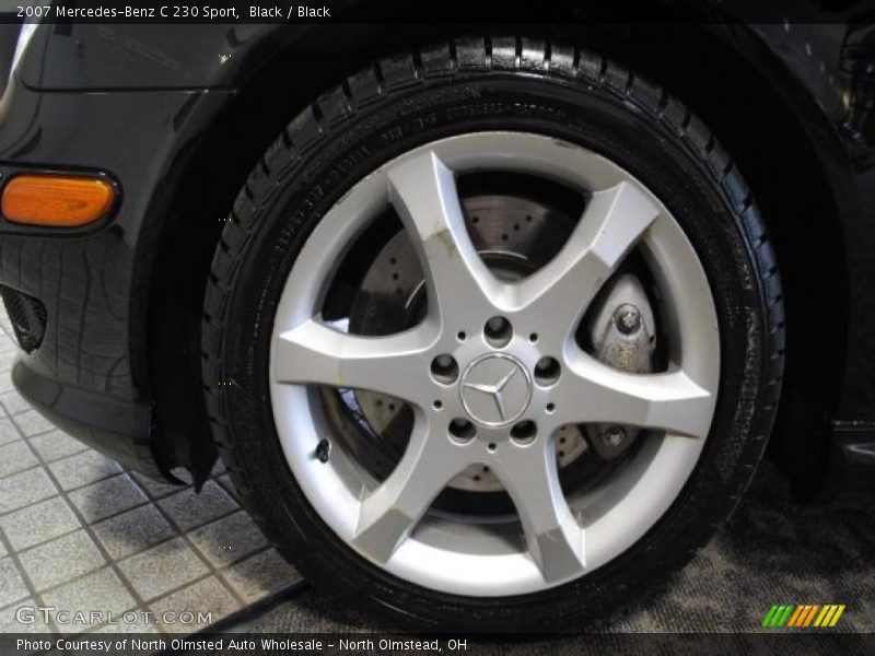 Black / Black 2007 Mercedes-Benz C 230 Sport