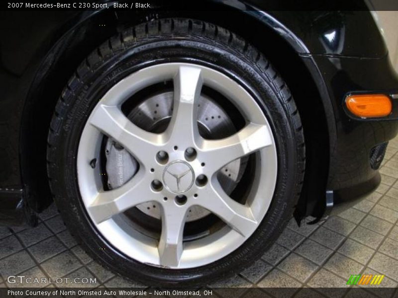 Black / Black 2007 Mercedes-Benz C 230 Sport