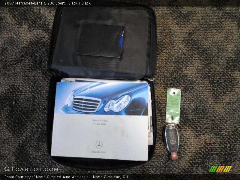 Black / Black 2007 Mercedes-Benz C 230 Sport