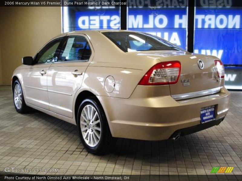 Dune Pearl Metallic / Dark Charcoal 2006 Mercury Milan V6 Premier