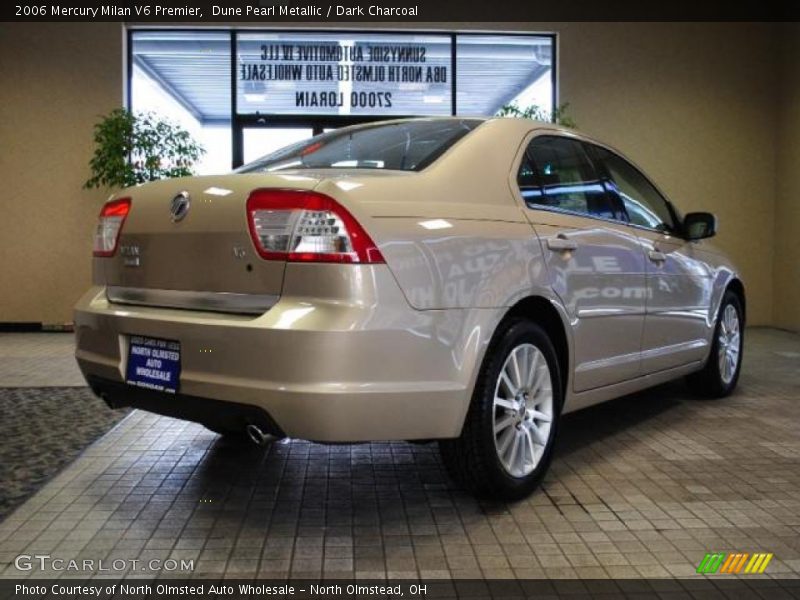 Dune Pearl Metallic / Dark Charcoal 2006 Mercury Milan V6 Premier