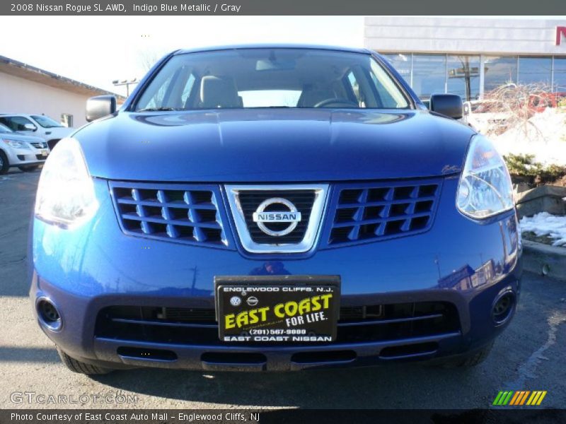 Indigo Blue Metallic / Gray 2008 Nissan Rogue SL AWD