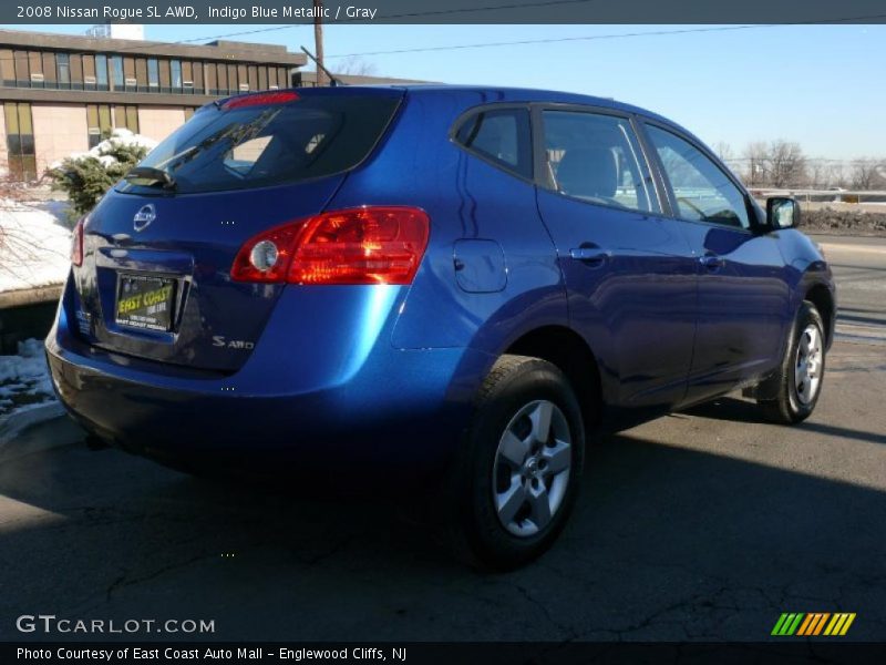 Indigo Blue Metallic / Gray 2008 Nissan Rogue SL AWD