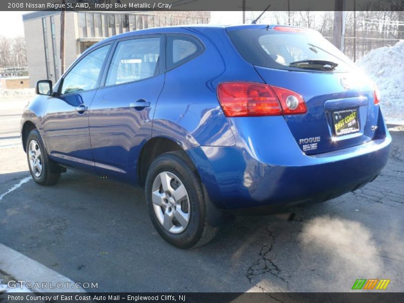 Indigo Blue Metallic / Gray 2008 Nissan Rogue SL AWD