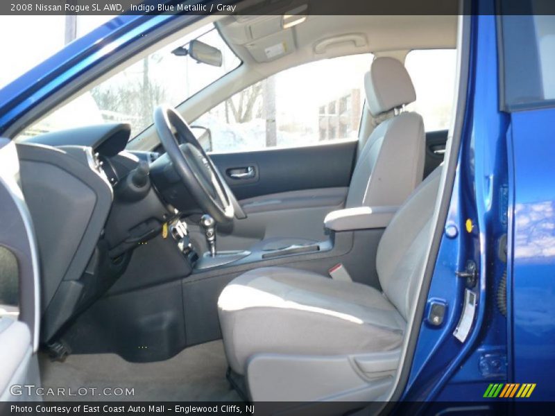 Indigo Blue Metallic / Gray 2008 Nissan Rogue SL AWD