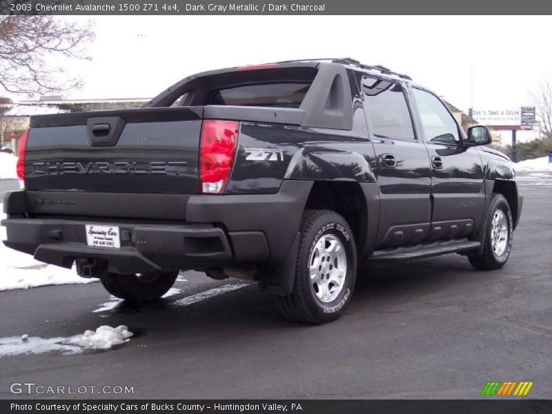 Dark Gray Metallic / Dark Charcoal 2003 Chevrolet Avalanche 1500 Z71 4x4