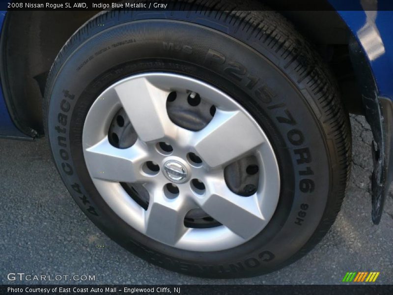 Indigo Blue Metallic / Gray 2008 Nissan Rogue SL AWD