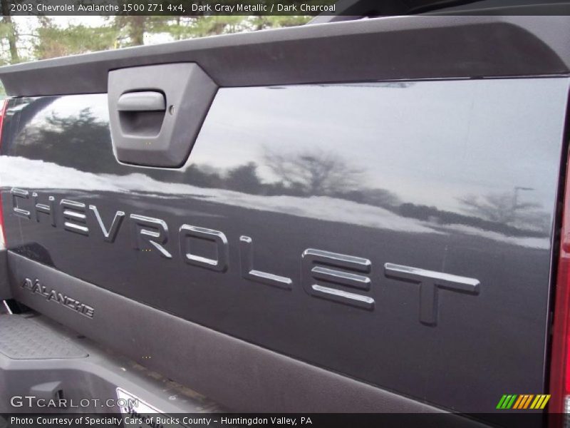 Dark Gray Metallic / Dark Charcoal 2003 Chevrolet Avalanche 1500 Z71 4x4