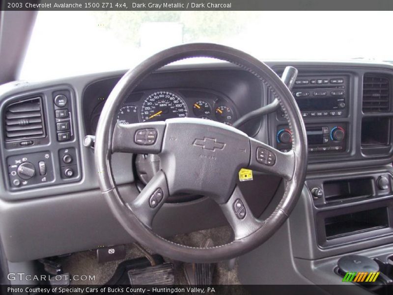 Dark Gray Metallic / Dark Charcoal 2003 Chevrolet Avalanche 1500 Z71 4x4