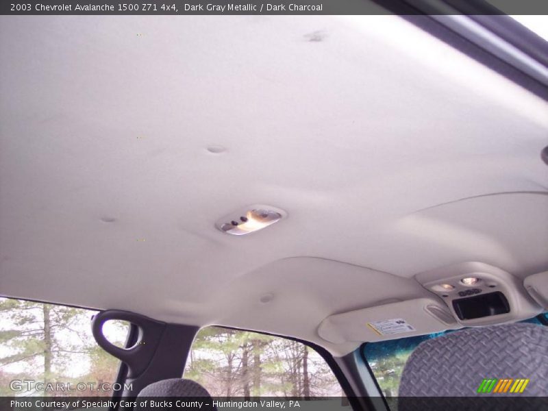 Dark Gray Metallic / Dark Charcoal 2003 Chevrolet Avalanche 1500 Z71 4x4