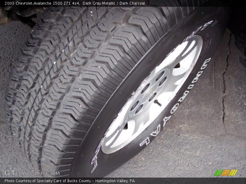 Dark Gray Metallic / Dark Charcoal 2003 Chevrolet Avalanche 1500 Z71 4x4