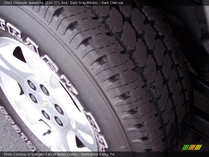 Dark Gray Metallic / Dark Charcoal 2003 Chevrolet Avalanche 1500 Z71 4x4