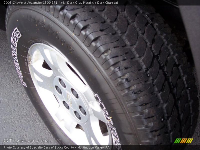 Dark Gray Metallic / Dark Charcoal 2003 Chevrolet Avalanche 1500 Z71 4x4