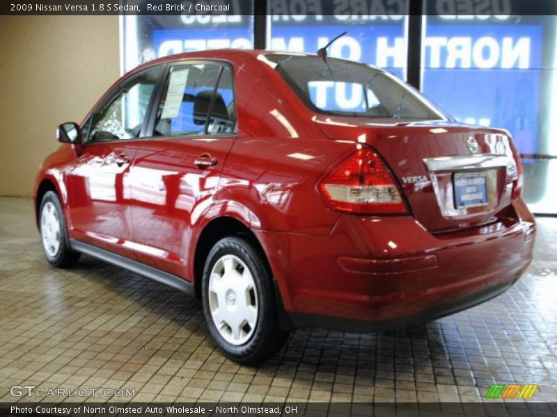 Red Brick / Charcoal 2009 Nissan Versa 1.8 S Sedan