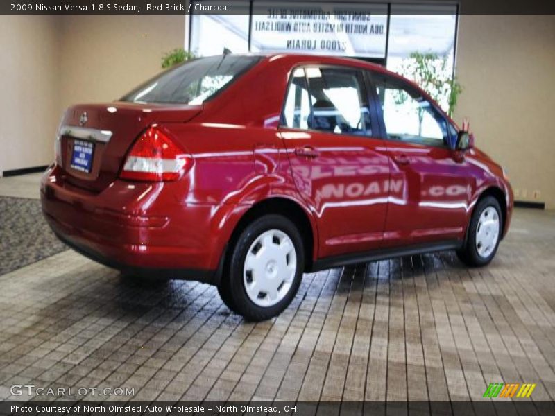 Red Brick / Charcoal 2009 Nissan Versa 1.8 S Sedan