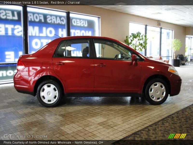 Red Brick / Charcoal 2009 Nissan Versa 1.8 S Sedan