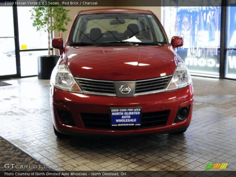 Red Brick / Charcoal 2009 Nissan Versa 1.8 S Sedan