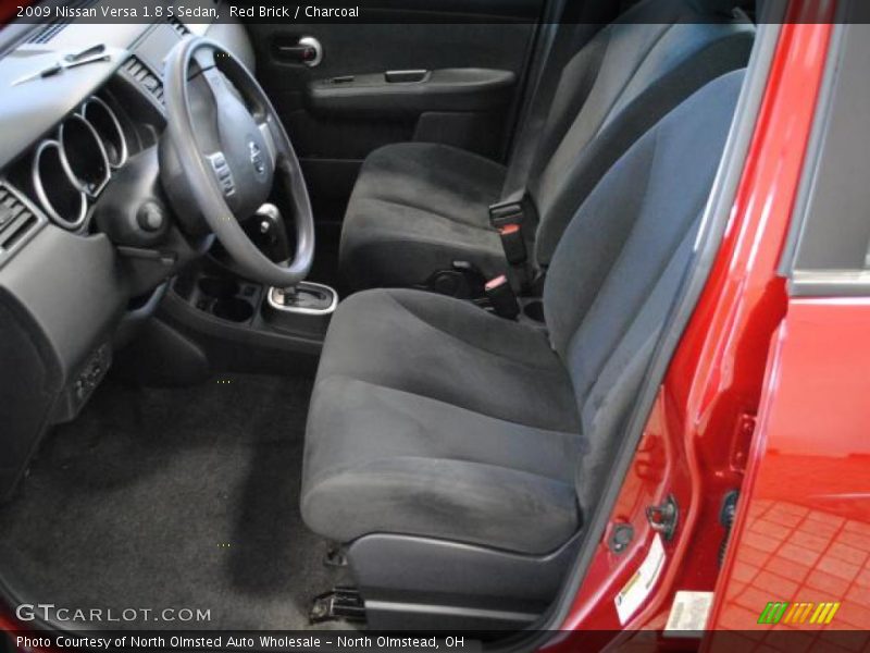 Red Brick / Charcoal 2009 Nissan Versa 1.8 S Sedan