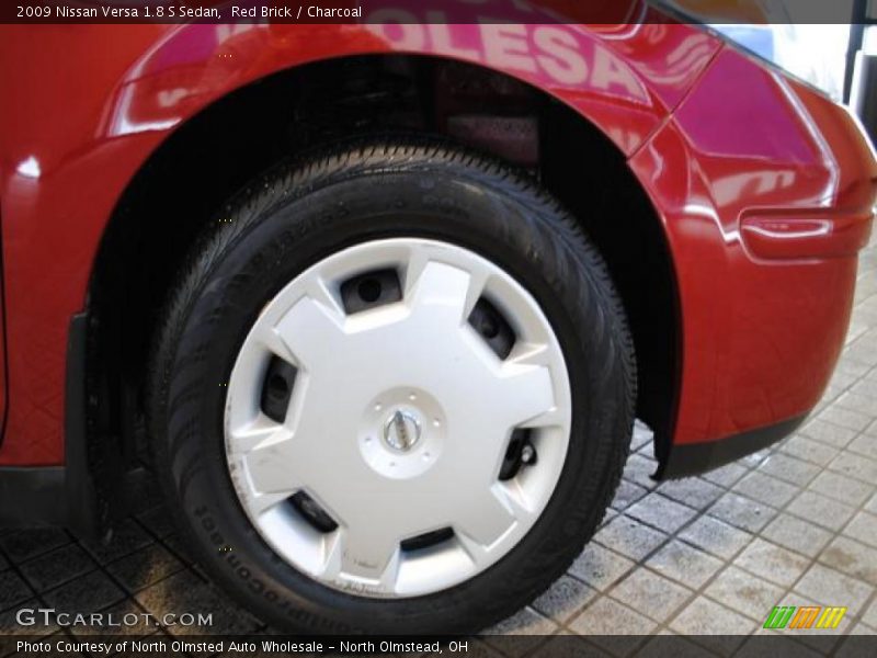 Red Brick / Charcoal 2009 Nissan Versa 1.8 S Sedan