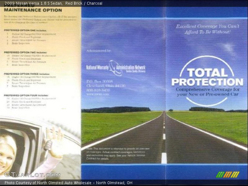Red Brick / Charcoal 2009 Nissan Versa 1.8 S Sedan