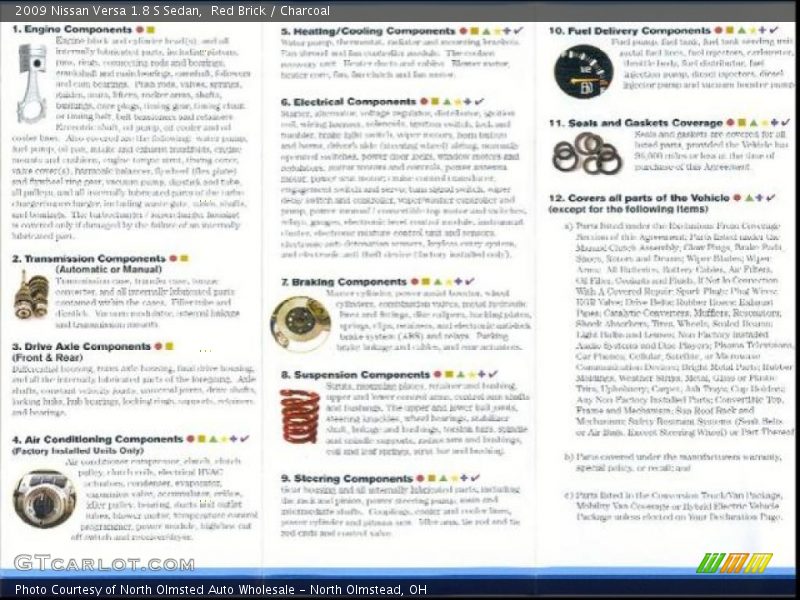 Red Brick / Charcoal 2009 Nissan Versa 1.8 S Sedan