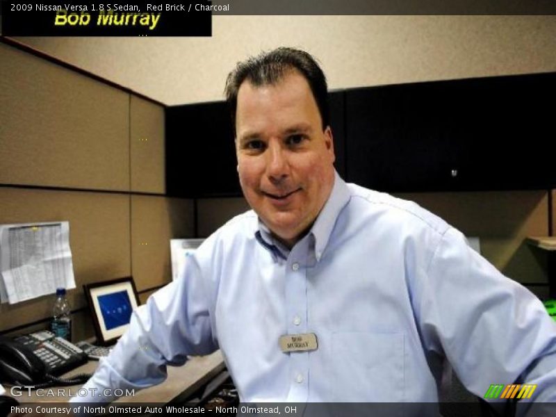 Red Brick / Charcoal 2009 Nissan Versa 1.8 S Sedan