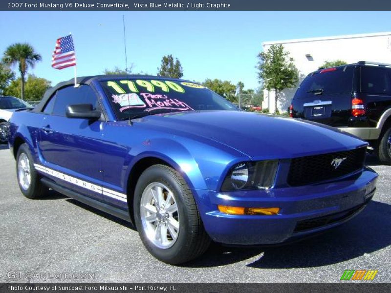 Vista Blue Metallic / Light Graphite 2007 Ford Mustang V6 Deluxe Convertible