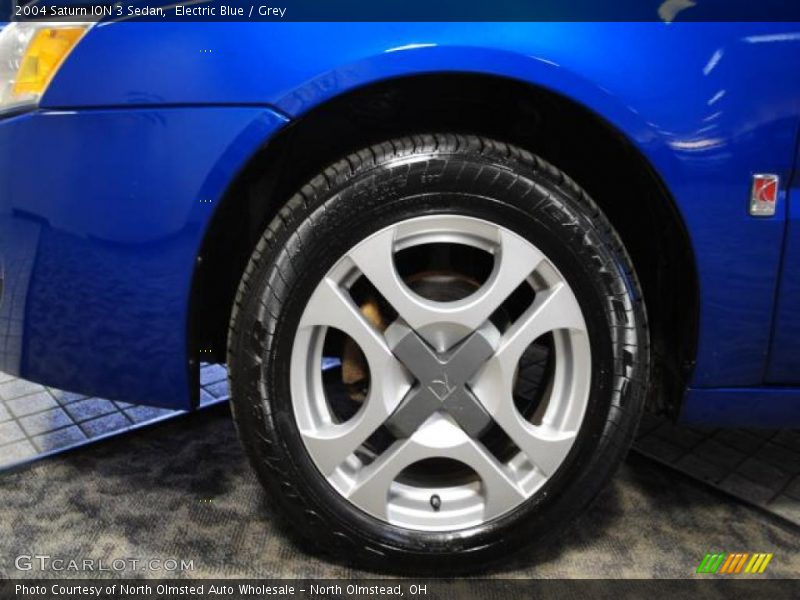 Electric Blue / Grey 2004 Saturn ION 3 Sedan